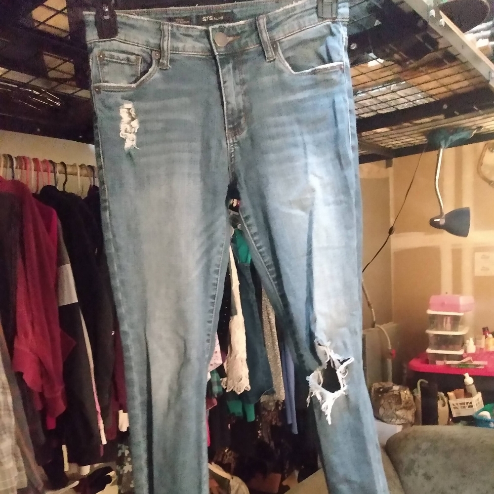 STS Blue Distressed Emma Ankle Skinny Jeans